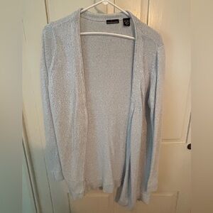 Moda Women's Soft Gray/Blue Cardigan